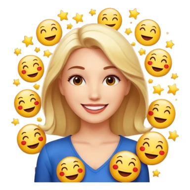 Charming, magnetic, center of attention without even trying. woman superstar in the spotlight
more dinamic emoji  sticker