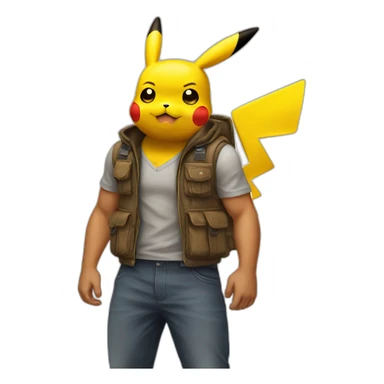 Pikachu flex  sticker