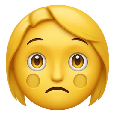 An emoji face that expresses “ I DONT KNOW “ feeling  sticker