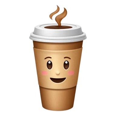 Takeaway coffee sticker