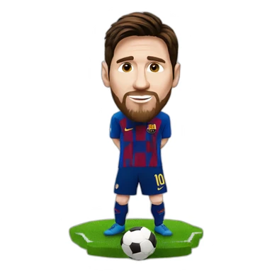 Lionel messi with world cup sticker