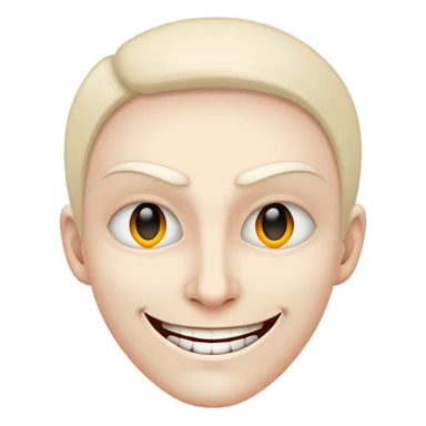 evil plotting grin sticker