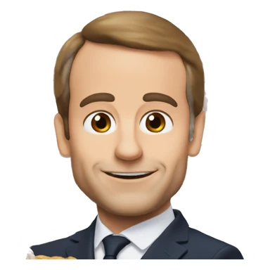 Macron qui porte du Nutella  sticker