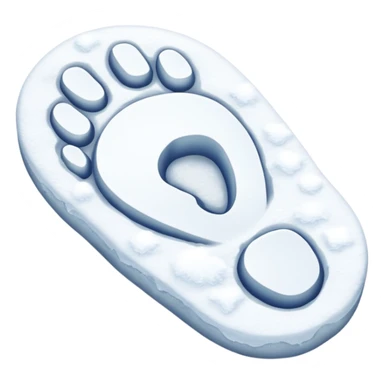 footprint snow sticker
