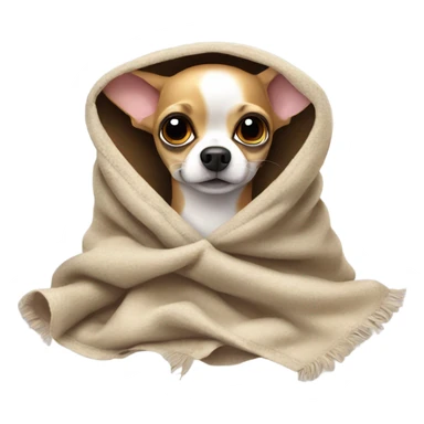 Chihuahua under blanket sticker
