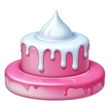 pink melting candy marshmallow renaissance landscape sticker