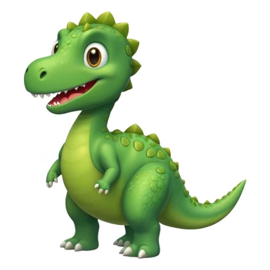  cute green color dinosaur sticker