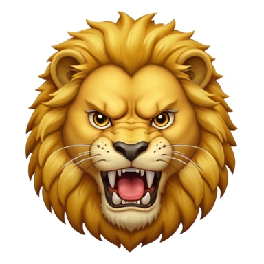 Angry lion sticker
