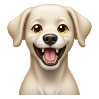 dog missing teeth sticker