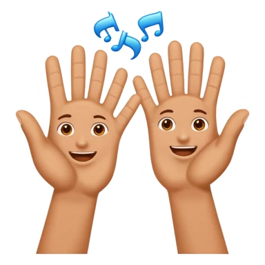 hands clapping for talent sticker