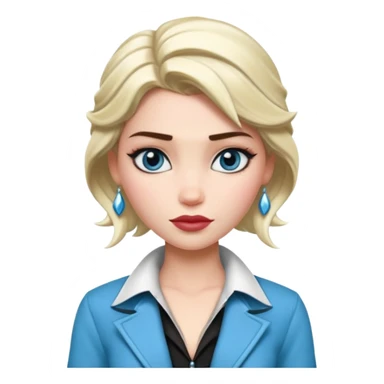 Elsa as a ganster sticker