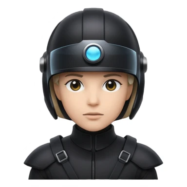 time traveler in black clothes sticker