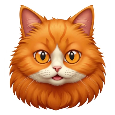 very scared cat sticker