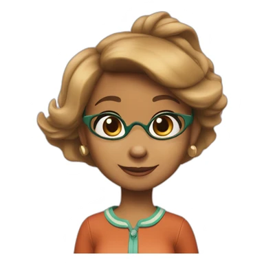 Janette the chipmunk from 80’s show sticker