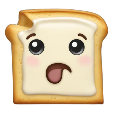 pop tart thinking face sticker