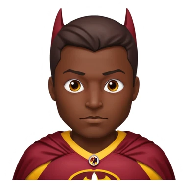 Batman with the redskins uniform sticker