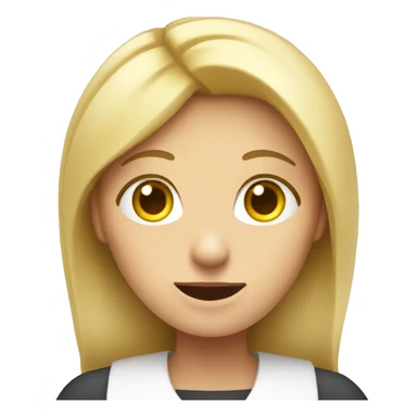 A blonde lady telling people to complete their timesheet sticker