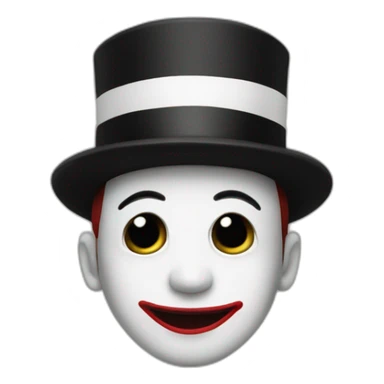 mime qui sourit sticker