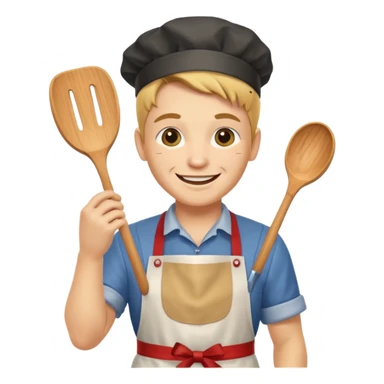 golden ramsay with apron sticker