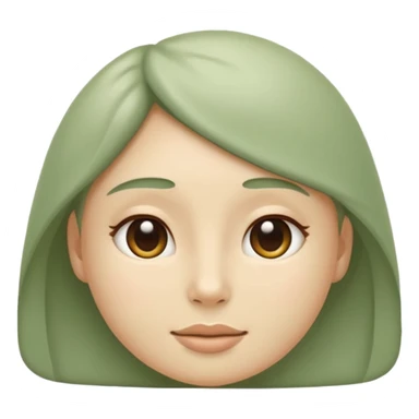 Minimal wellness emoji representing tighter skin and firmness,
subtle lifting effect, smooth contours, calm and natural,
no beauty or cosmetic symbols, soft sage green color palette sticker