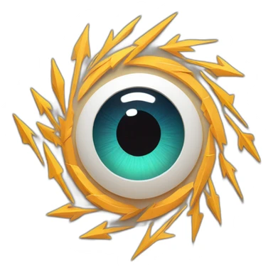 circle of inward facing arrows forming a eye ui sticker