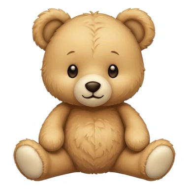 beige teddy bear sticker