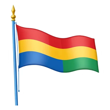 bandera gitana, simple and bright sticker