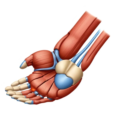 Elbow muscle anatomy sticker