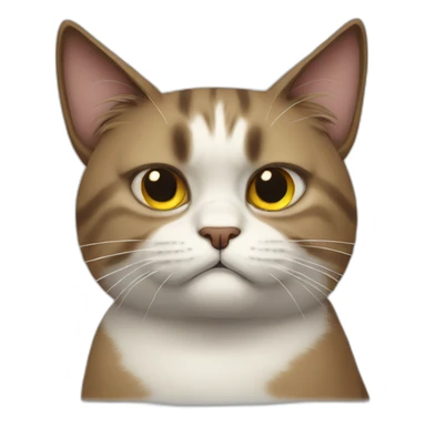 Pissed off cat sticker