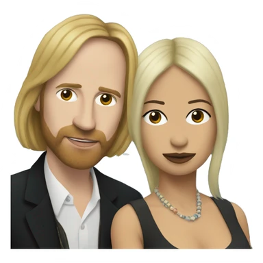 Karen with Tom Petty at the ocean sticker