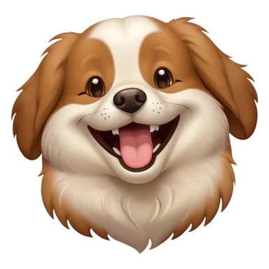 Dog laughing  sticker