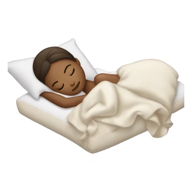 Girl sleeping on a pillow sticker