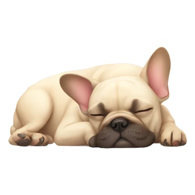 French bulldog sleeping sticker