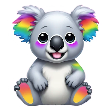 Lisa Frank koala bear ￼ sticker