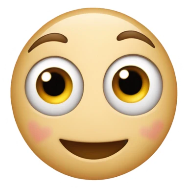 Heart eyes with giggling sticker