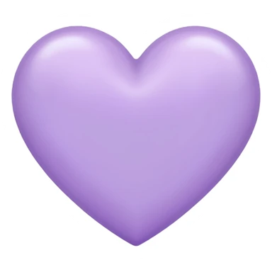 Pastel Purple Heart sticker