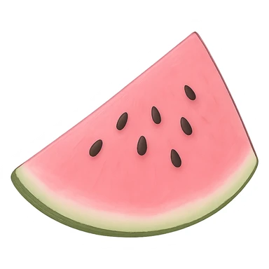 pink watermelon, no background sticker