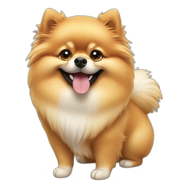 happy-pomeranian sticker