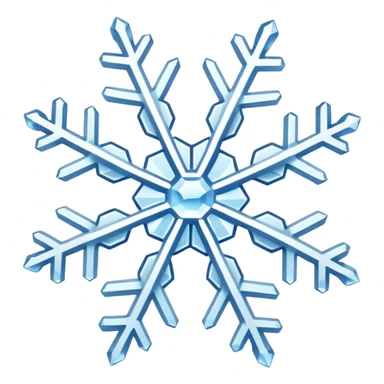 ice snowflake element sticker