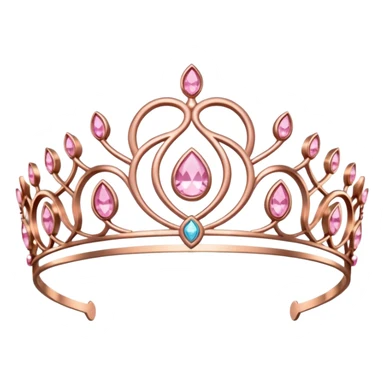 Rose gold diadema sticker