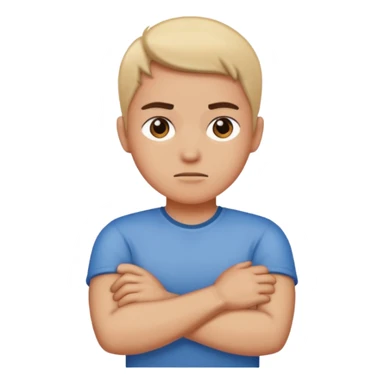 Mad crossing arms  sticker