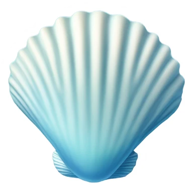 Light blue seashell sticker