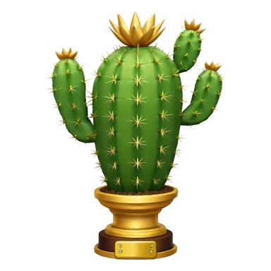 cactus trophy sticker
