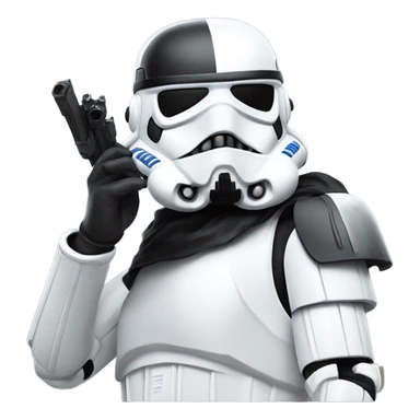 Stormtrooper throwing up west side sticker