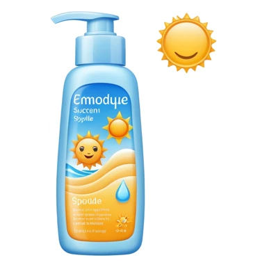 sun screen product (skyblue color) sticker