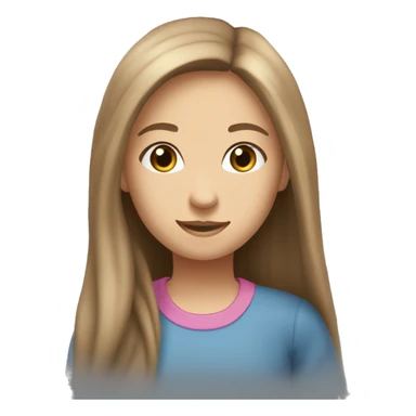 my name is Elena i would like to create my emoji for a 6 year classroom. I´m tall, straigh, long and light brown hair, my skin is quite white and my eyes are blue. i ussually wear comfy clothes like jeans and t-shirts.my favourite colors are pink sticker