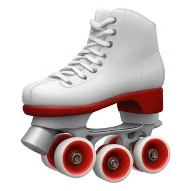 rollerstake with red stained wheels sticker