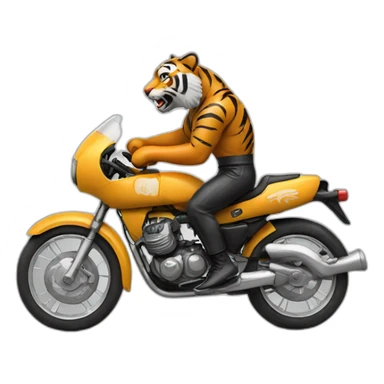 Boxing riding Tiger sticker
