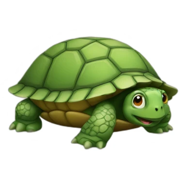 a drunken turtle barely standing on its feet sticker