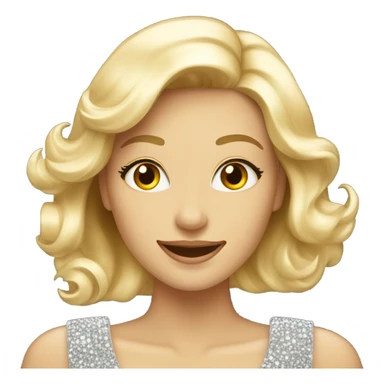 Super star blonde sticker